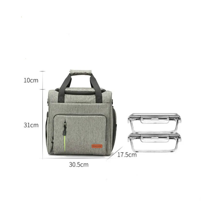 DENUONISS Portable Cooler Bag Outdoor BBQ Picnic Bag Waterproof Refrigerator Bag Shoulder Insulated Thermal Package For Dinner