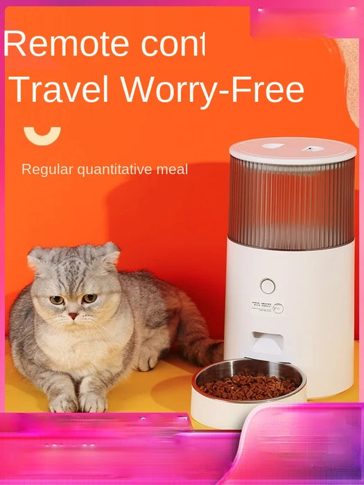 TT Cat Smart Automatic Pet Feeder Timing Quantitative Dog Food Feeding Cat Food Feeding Machine Dog Basin