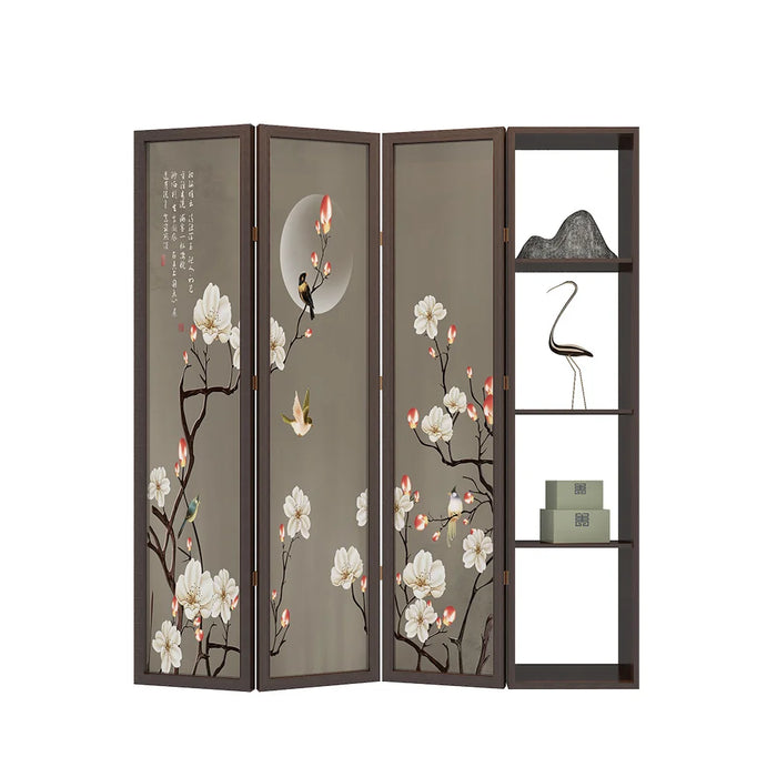 Tt Chinese Style Hotel Screen Hallway Partition Living Room Solid Wood Foldable Mobile Decoration Fortune Gathering