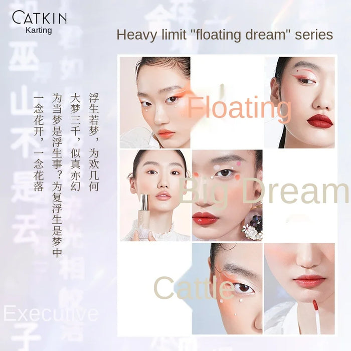 TT Catkin Floating Dream Purple Snow Ginseng Flying Cream Powder Face Powder Finishing Powder Long Lasting OilControl Waterproof