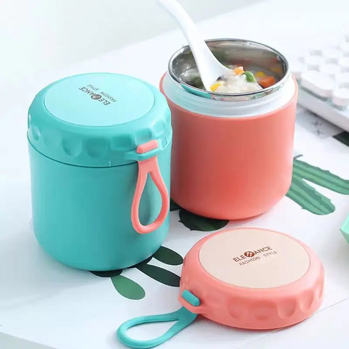 Portable Thermos Lunch Box 304 Stainless Steel Container Food Insulation Soup Cup Children Thermos Sealed Leak-proof Lunch Box