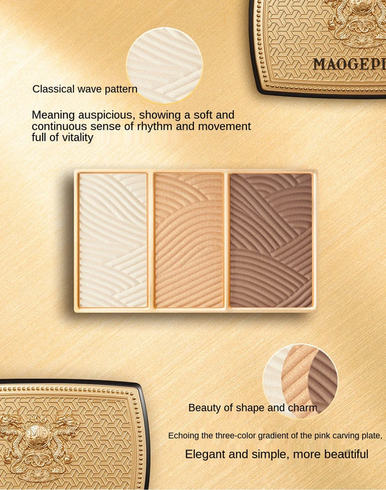 TTMaogeping Light Shadow Shaping Outline Powder Carving Plate Highlight Shadow Nose Shadow Side ShadowPaletteMatte Multi-Effect