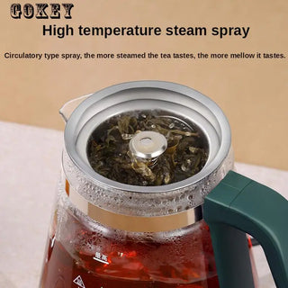 1L Electric Kettle Heat-resistant Glass Tea Infuser Pot With Filter  Automatic Steam Spray Borosilicate glass Teapot Health Pot