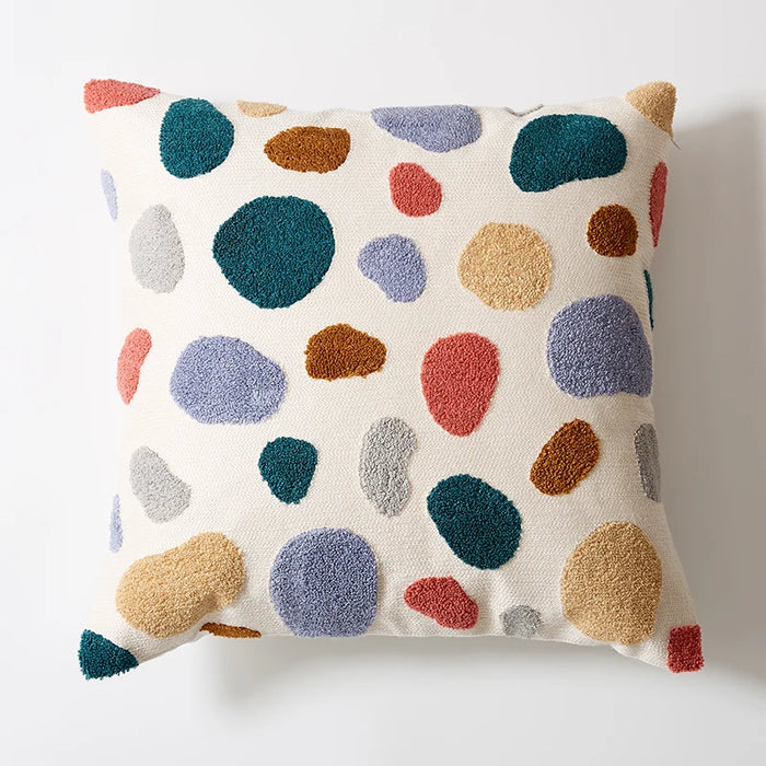 Floral Cushion Cover Cute Dots Embroidery Pillow Cover 45x45cm/30x50cm Soft Cozy  Home Decoration for living room Kids Room