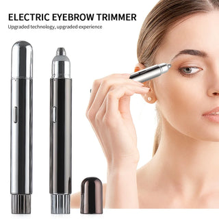 Electric Eyebrow Trimmer Epilator With Light Portable Mini Hair Shaver Facial Hair Removal Razor Lip Hair Fuzz Beard Remover