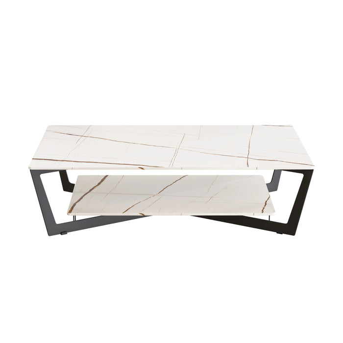 Cy Coffee Table Modern Minimalist Living Room Sofa Side Table Household Marble Stone Plate Small Apartment Table