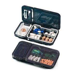 zq Pill Cutter Dispenser Pill Box Portable Cut Pills Cutter Sub-Packing Free Shipping