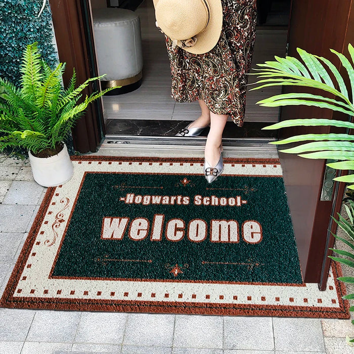 Door Welcome Mat,Front Doormat Outdoor for Home,Entrance Entry Rugs, Heavy Duty Non Slip Mat, Rubber Back Low Profile Carpet