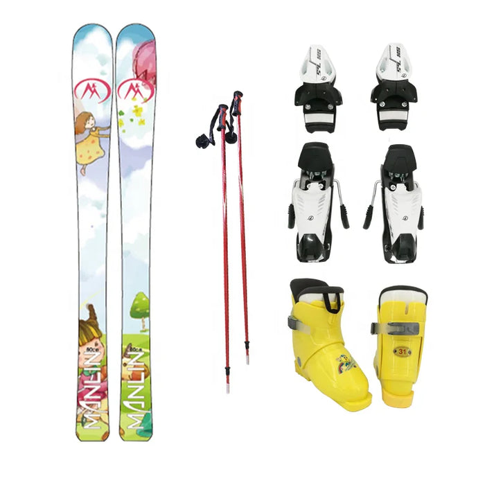 All Mountain Freeride Freestyle Racing Wide ski 2020-2021  boot set binding shoes pole brand with Stepsnow