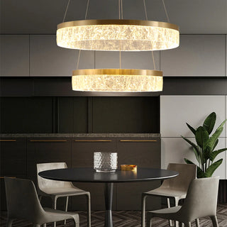 JMZM Modern Simple Pendant Light Luxury Round Indoor Lamp Golden Hanging Light For Living Room Restaurant Bedroom Kitchen Villa