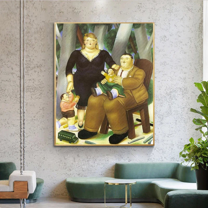 The Presidential Family by Fernando Botero Canvas Paintings On the Wall Art Posters And Prints Nordic Art Funny Pictures Cuadros