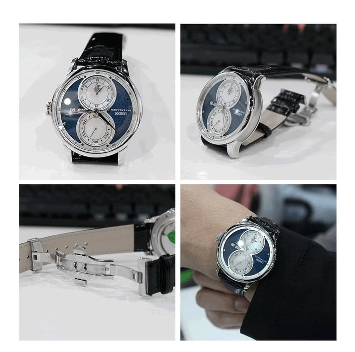 LOBINNI Automatic Mechanical watch men мужские часы relogio waterproof luxury latest business wristwatch erkek kol saati