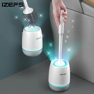 IZEFS TPR Silicone Toilet Brush Restroom Wall-Mounted Or Floor-Standing Cleaning Brush Home WC Clean Tool Bathroom Accessories