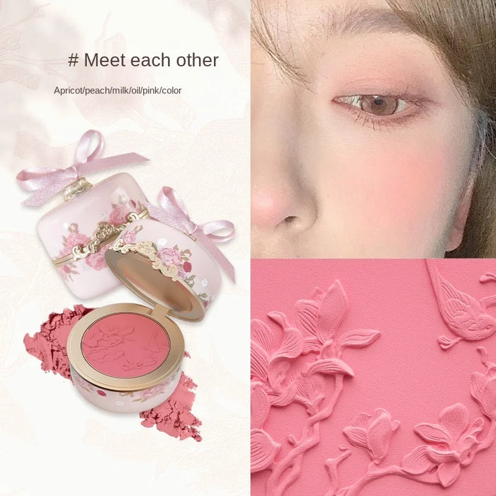 Cy Flower Know New Flower God Relief Blush Delicate Natural Vitality Girl Look White and Look Good Free Shipping