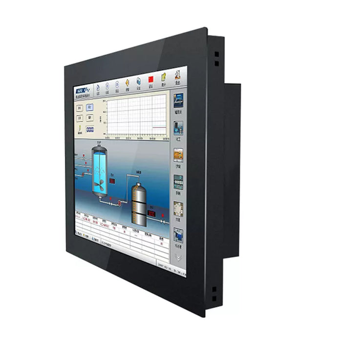 10 15 17 12 Inch Industrial Display LCD Screen Monitor of Tablet VGA HDMI USB Resistance Touch Screen Embedded Installation