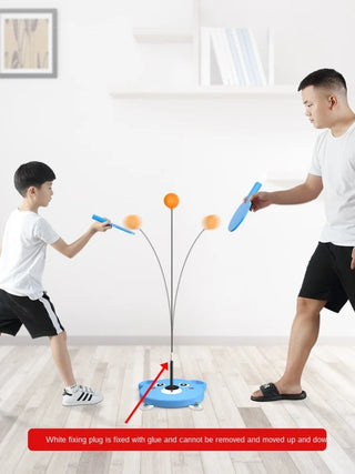 zq  Table Tennis Trainer Self-Training Household Children's Elastic Flexible Shaft Soldier Practice Indoor Toy Ping-Pong