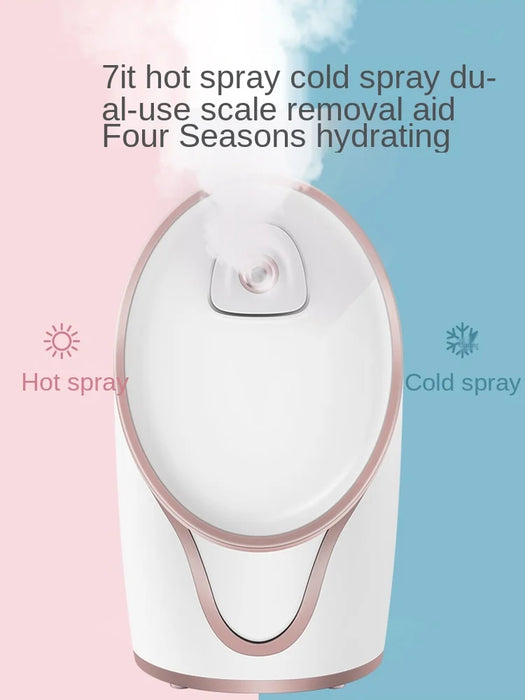 CX Hot and Cold Double Spray Facial Vaporizer Facial Moisturizing Household Nanometer Sprayer Beauty Instrument