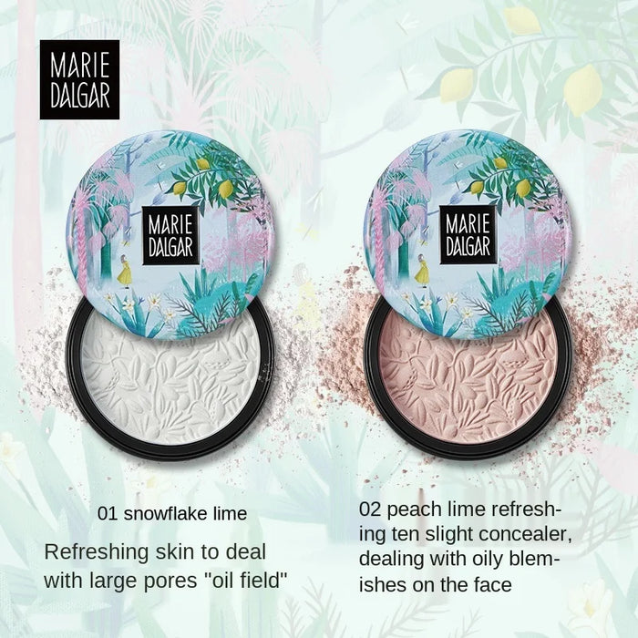 CX MARIE DALGAR Loose Power Finishing Powder Face Powder Long Lasting Oil Control Dry Powder Two-Color Base