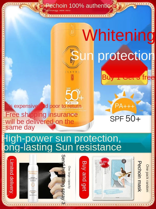 TT Sunscreen Face UV Protection Make-up Base Whitening Concealer 2-in-1