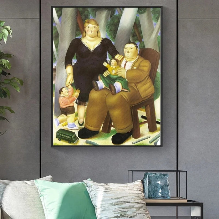 The Presidential Family by Fernando Botero Canvas Paintings On the Wall Art Posters And Prints Nordic Art Funny Pictures Cuadros