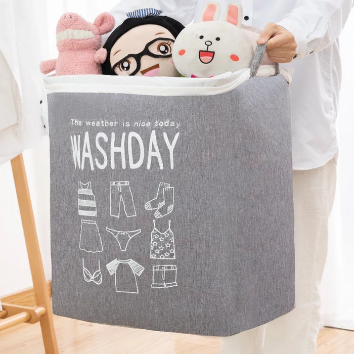 Modern Laundry Storage Basket Large Capacity Clothing Bag Quilt Packing Container Home Using Toy Storage Box Dirty Clothes Bag