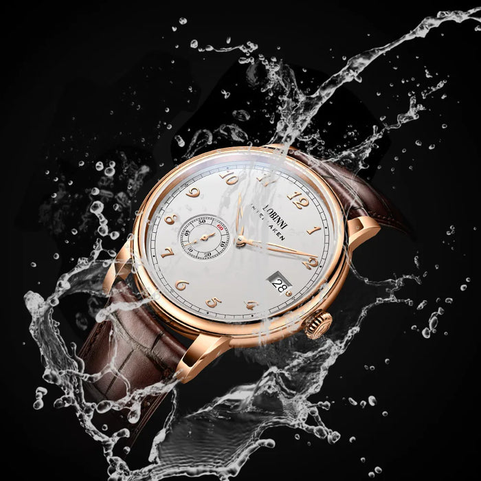 Lobinni Hangzhou 5000A Micro-Rotor Movement Men Automatic Watches Menchical Male Ultra-Thin Mens Wristwatch Business 1888