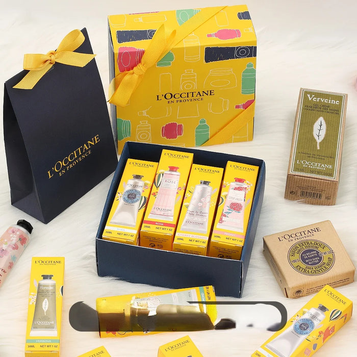 TT L'occitane Hand Cream Set Box Gift Box with Hand Gift 30ml75ml 2/3/4 PCs Cherry Blossom Shea Butter