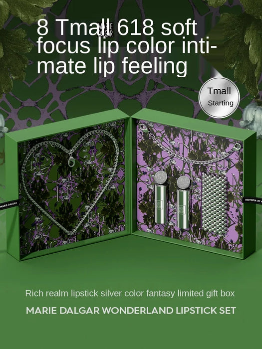 TT MARIE DALGAR Silver Knight Gift Box Lipstick Silver Fantasy