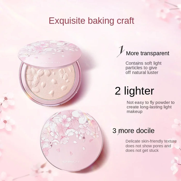 CY CARSLAN Colorful Crystal Cherry Blossom Highlight Repair Blush Double-Use Plate Free Shipping