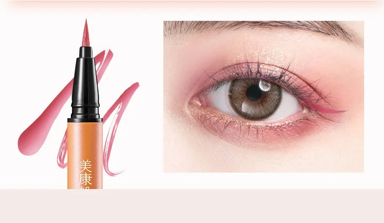 zq Eyeliner Durable Waterproof and Sweatproof Not Smudge Big-Eye Calm Makeup Beginner Soft Head Eyeliner Makeup Female