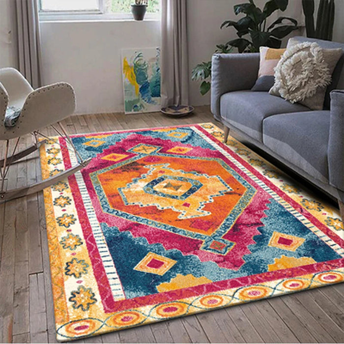 Morocco Carpet Rug for Living Room Boho PrintedDurable Washable Easy to Clean Bedroom Large Area Rugs Modern Floor Mat Children