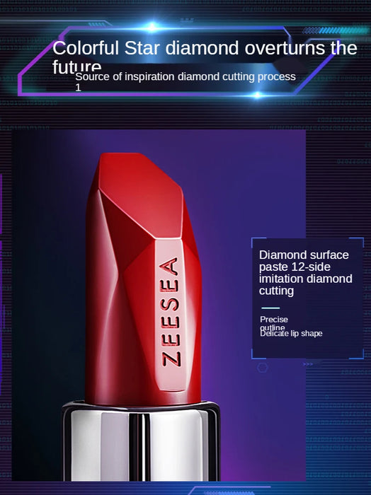 Cy Small Star Diamond Lipstick Moisturizing Not Easy to Fade Matte Soft Mist Lipstick Free Shipping