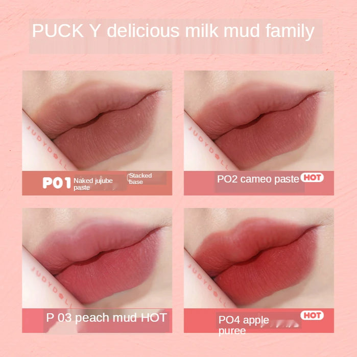 CX Judydoll JudydoLL Lip Mud Small Milk Blocks Mud Matte Lip Gloss