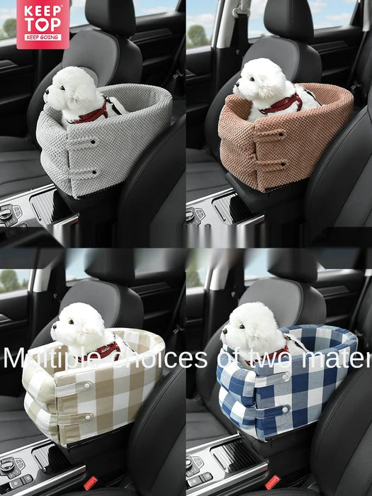 TT Car Central Control Car Kennel Armrest Box Middle Pet Bed Safety Seat Removable and Washable