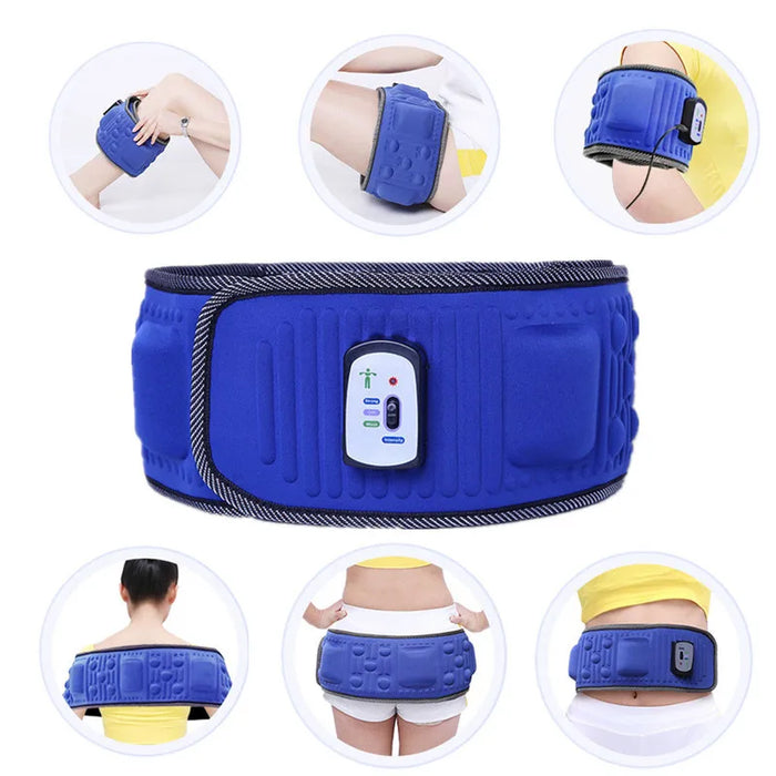 Electric Slimming Belt Lose Weight Fitness Massage Vibration Abdominal Belly Muscle Waist Trainer Stimulator