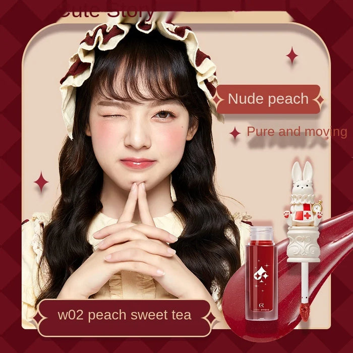 TT Cute Story Wonderland Tea Party Mirror Lip Lacquer Water Light Lasting Nourishing Moisturizing Lip Gloss