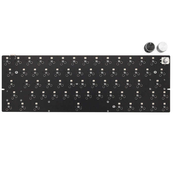 BM 60% gh60 hot swappable Custom Mechanical Keyboard BM60EC PCB bm60 ec pcb PCB program VIA full rgb switch underglow type c