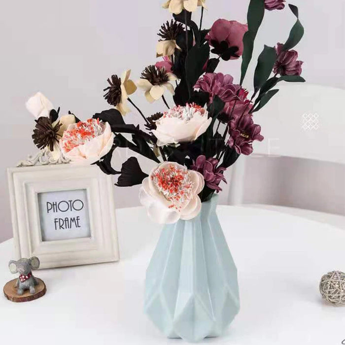 Nordic Style Creative Plastic Vase, Falling Resistant, Office, Home, Flower Arrangement Decoration, Dry Flower Vase