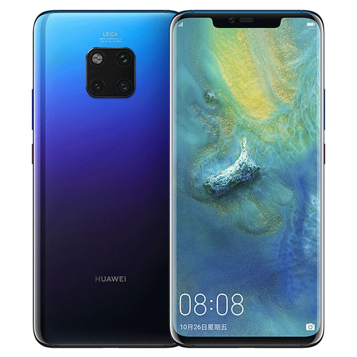 Global Rom HuaWei Mate 20 Pro Cell Phone IP68 Waterproof Dual Sim Kirin 980 GPS 6.39" 2K Screen 40.0MP Camera 22.5W Charge