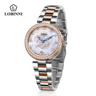 LOBINNI Switzerland Luxury Brand Ladies Mechanical Automatic Self-Wind Sapphire Watch Women Fashion Importers Waterproof Watches