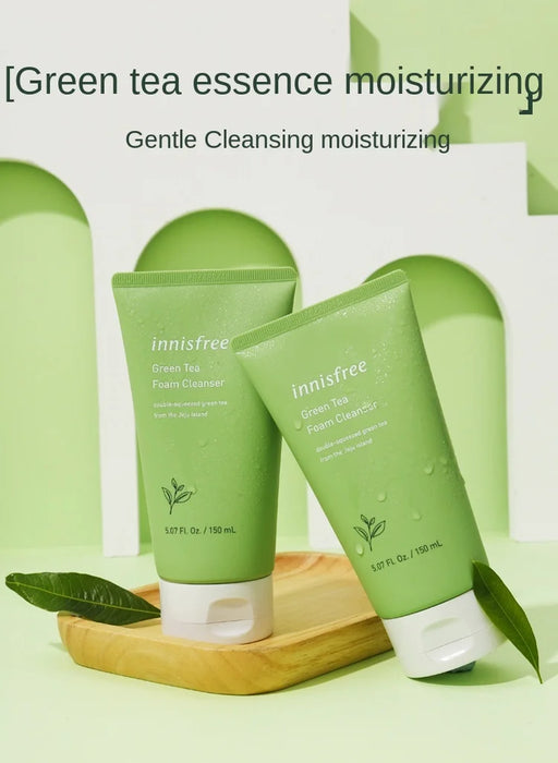 GY Facial Cleanser Green Tea Female Deep Cleansing and Pore Refining Male Oil Control Acne Cleansing