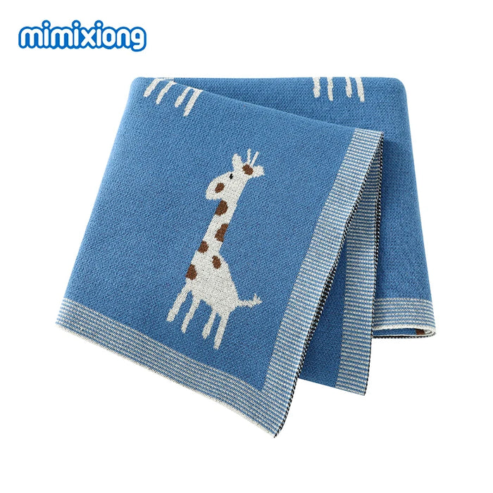 Baby Blankets Newborn Bebes Swaddle Wrap Cotton Knitted Infantil Boys Girls Crib Blanket Super Soft Toddler Outdoor Palying Mats