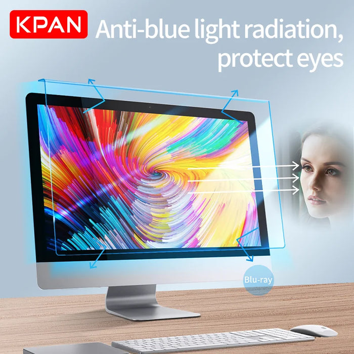 KPAN Acrylic Hanging monitor Screen protective film Anti-Blue Light 12-32 Inch 17 19 21.5 27 Inch For TV Desktop Laptop Imac