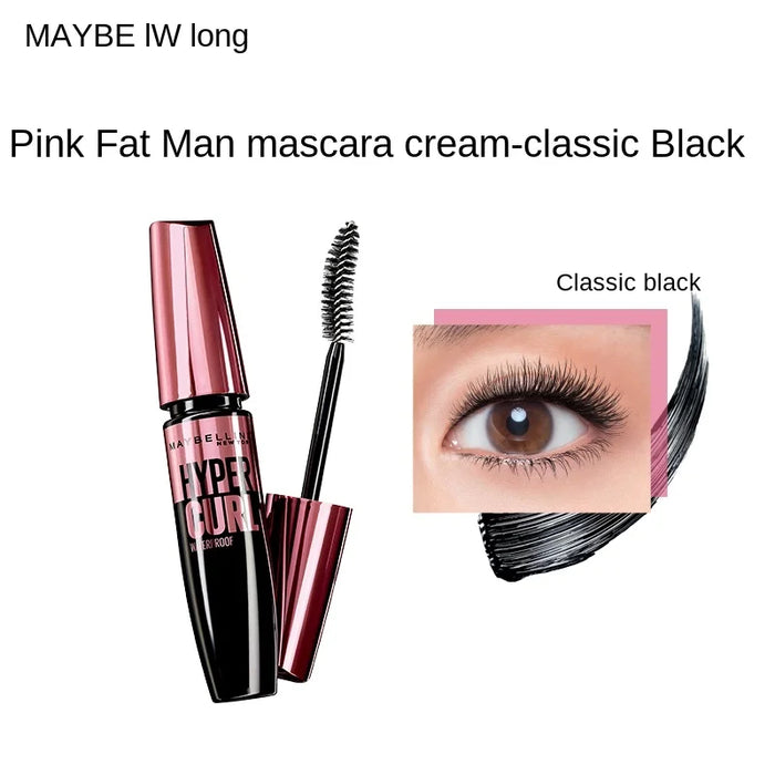 TT Pink Fat Man Motianqiao Waterproof Mascara Lasting Thick Waterproof Curling without Blocking Not Easy to Smudge Women