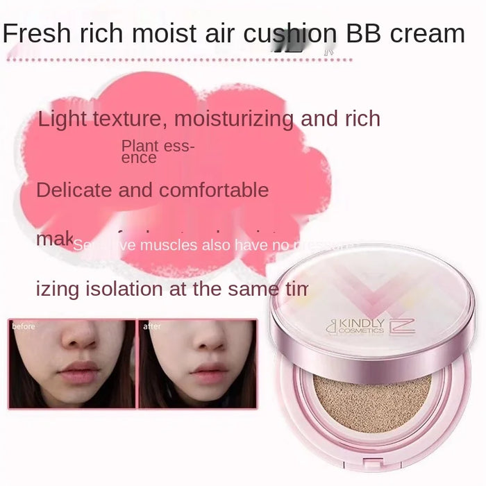 TT Fresh Rich Moist Cushion BB Cream Nude Makeup Concealer Strong Isolation Refreshing Lasting Moisturizing CC Cream Not Easy