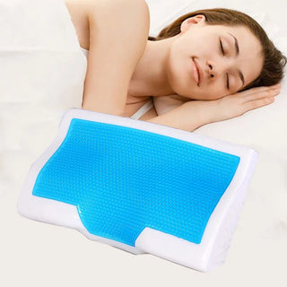 1 Pcs Memory Foam Pillow Summer Ice-cool Pillows Anti-snore Neck Rest Sleep Gel Pillow Core+Pillowcover For Home Beddings decor