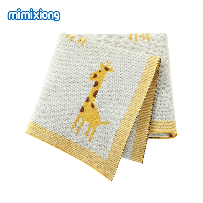 Baby Blankets Newborn Bebes Swaddle Wrap Cotton Knitted Infantil Boys Girls Crib Blanket Super Soft Toddler Outdoor Palying Mats