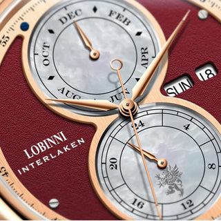 LOBINNI Men Luxury Watch Mens Automatic Watches Mechanical Wristwatch Waterproof Sapphire Relogio Fashion Month Week 24 Hours