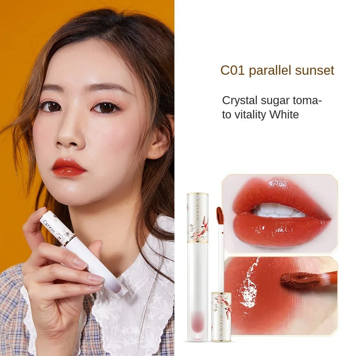 TT Water Light Lip Lacquer Female Student Cheap Niche Brand Lipstick Lip Gloss Glass Lip Winter Free Shipping