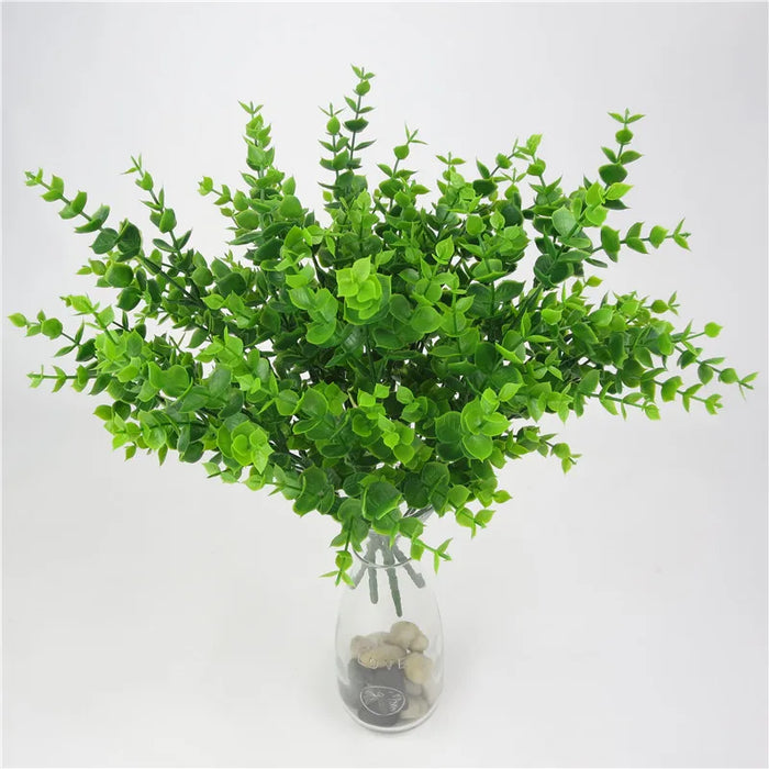 1pc Artificial Plants Fern Grass Wedding Wall Decor Green Leaf Artificial Flowers Plastic Fake Plant for Home Garden Decoration